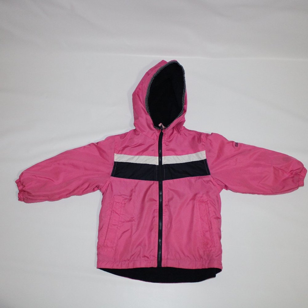 🌈OSHKOSH Girl Fully lined Rain Coat Jacket Pink